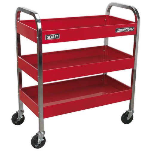 Sealey American PRO Trolley CX103 3-Level Heavy-Duty 150kg Capacity