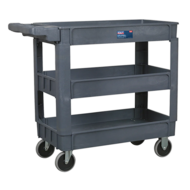 Sealey Composite Heavy-Duty Trolley CX203 83kg Capacity