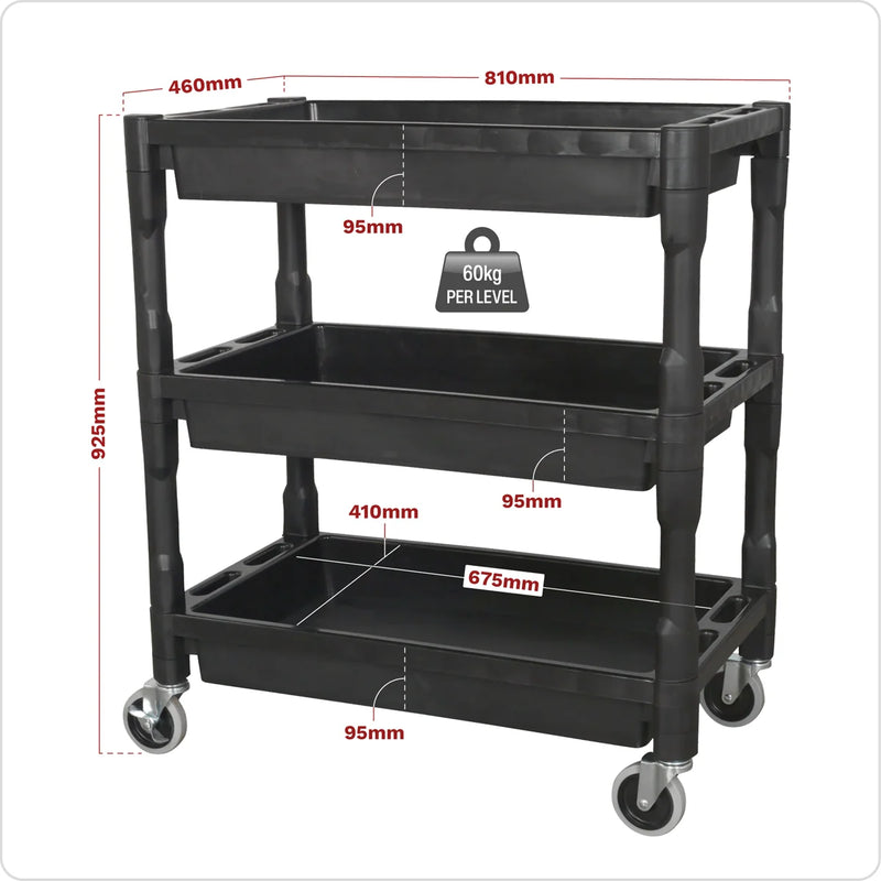 Sealey Composite Heavy-Duty Trolley CX205 180kg Capacity