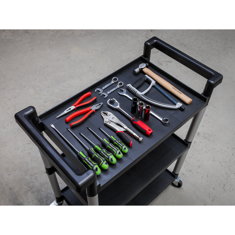 Sealey Workshop Trolley CX308 3-Level 30kg Capacity
