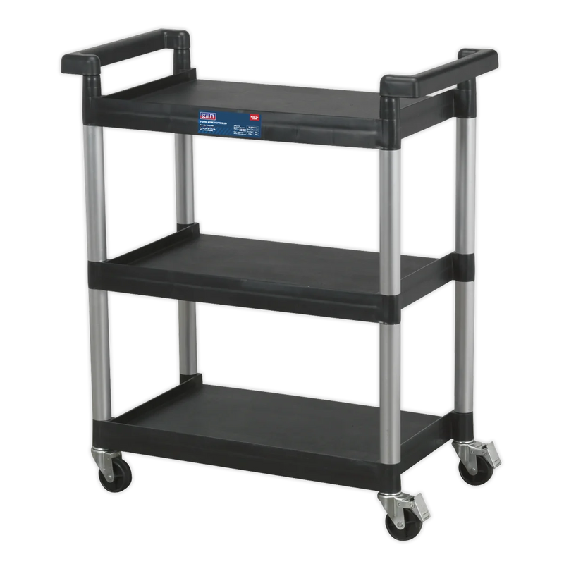 Sealey Workshop Trolley CX308 3-Level 30kg Capacity
