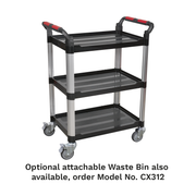 Sealey Composite Workshop Trolley CX309 40kg Capacity per Shelf