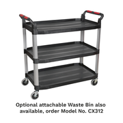 Sealey Composite Workshop Trolley CX310 40kg Capacity per Shelf
