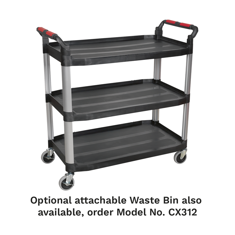 Sealey Composite Workshop Trolley CX310 40kg Capacity per Shelf