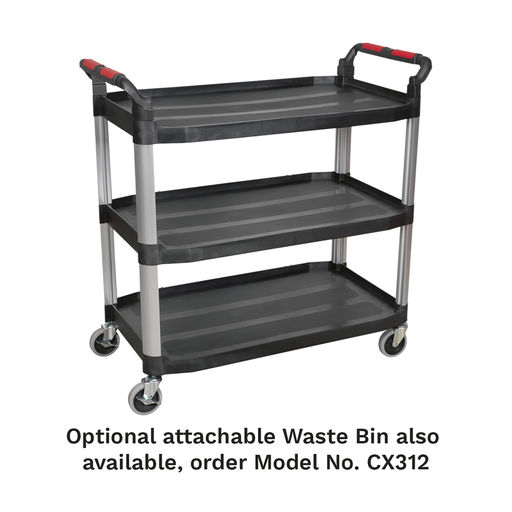 Sealey Composite Workshop Trolley CX310 40kg Capacity per Shelf