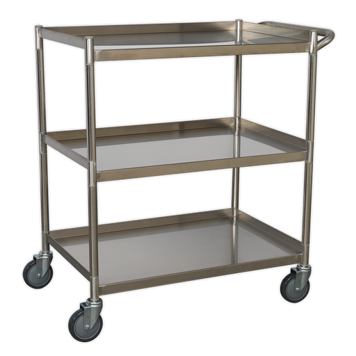 Sealey Premier Stainless Steel Workshop Trolley CX410SS 30kg Capacity