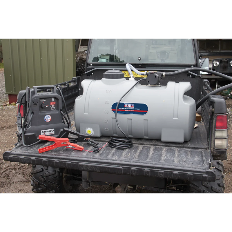 Sealey Portable Diesel Tank 100L 12V with Electric Pump
