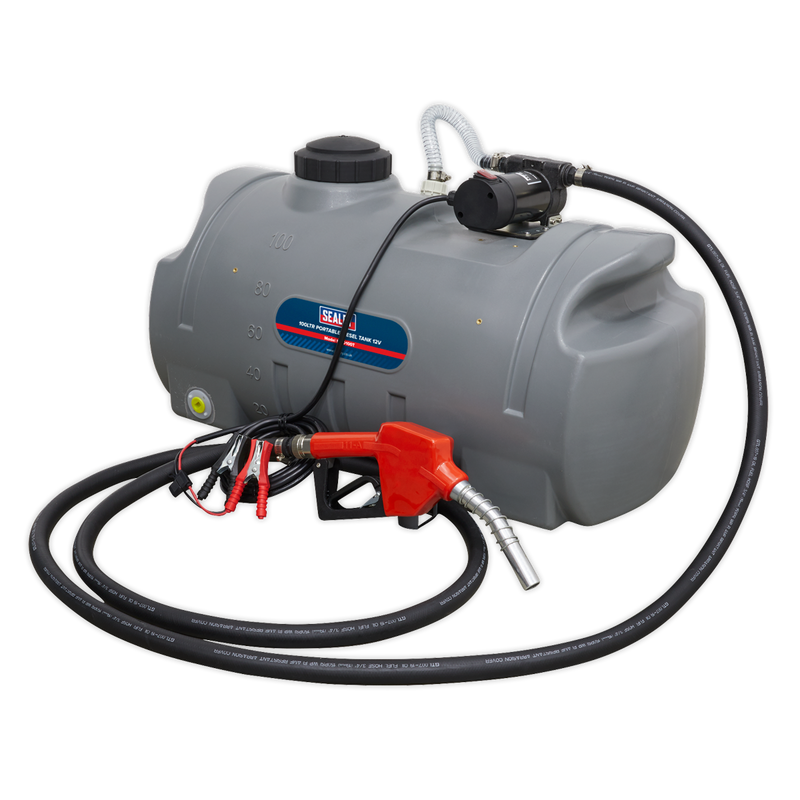 Sealey Portable Diesel Tank 100L 12V with Electric Pump