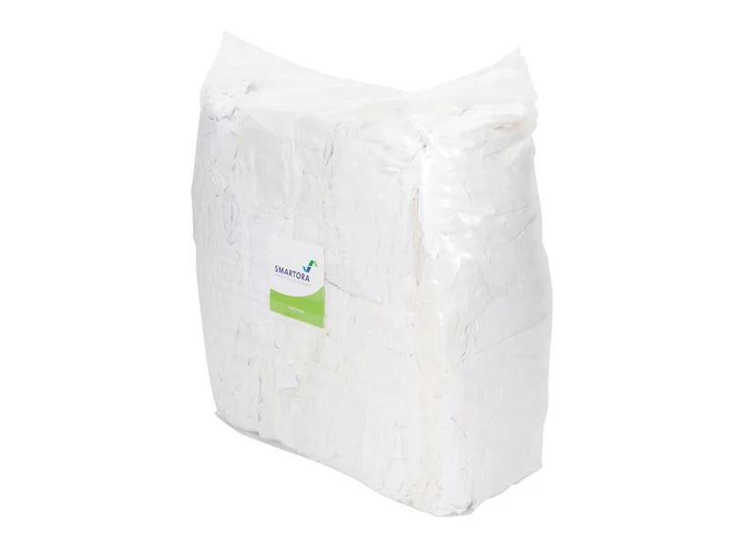 Davis & Moore White No1 Cotton Wipers 10kg - WL