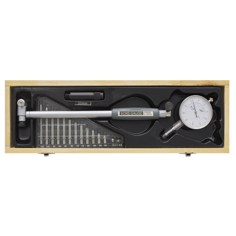 Sealey Dial Bore Gauge DBG5010 50-160mm Measuring Tool