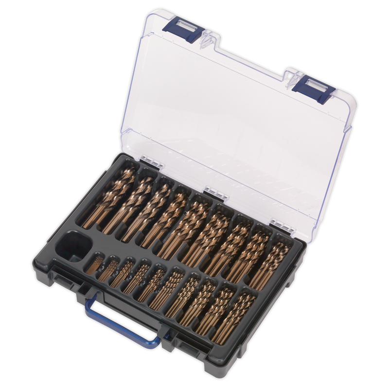 Sealey HSS Cobalt Drill Bit Assortment 1-10mm 170 Piece