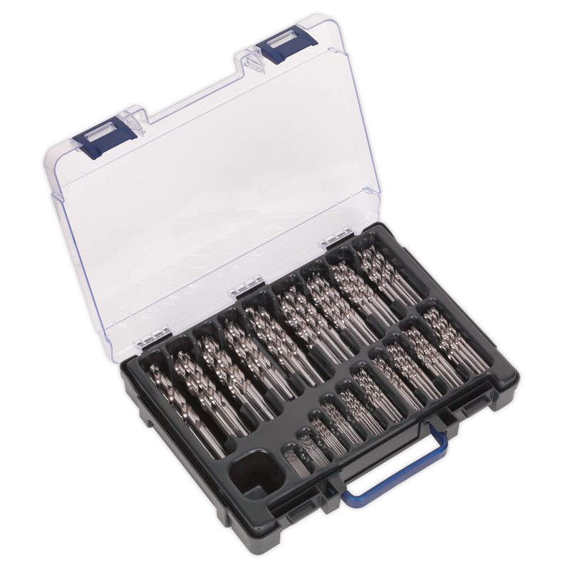 Sealey HSS Fully Ground Drill Bit Set 1-10mm 170 Piece