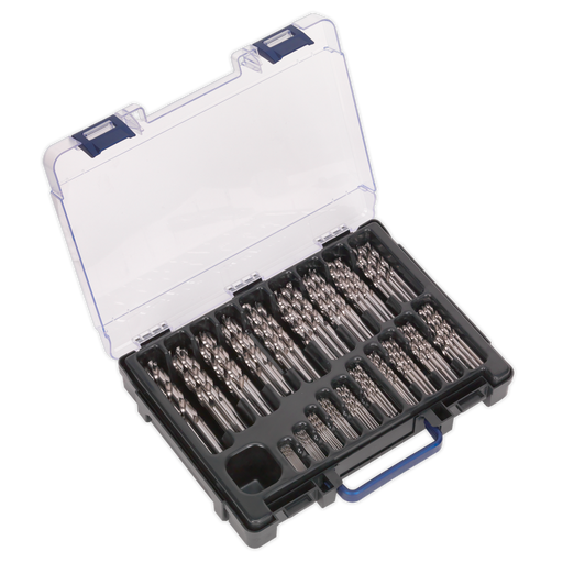 Sealey HSS Fully Ground Drill Bit Set 1-10mm 170 Piece