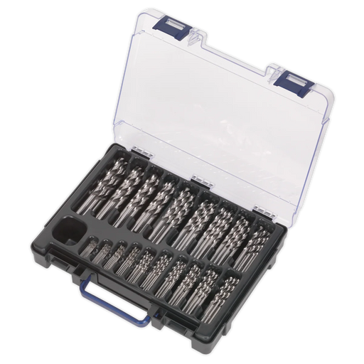 Sealey HSS Fully Ground Drill Bit Set 1-10mm 170 Piece
