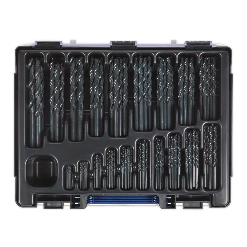 Sealey HSS Roll Forged Drill Bit Assortment 1-10mm 170 Piece