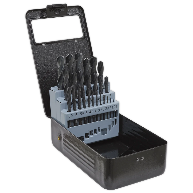 Sealey HSS Roll Forged Drill Bit Set 25 Piece Ø1-13mm