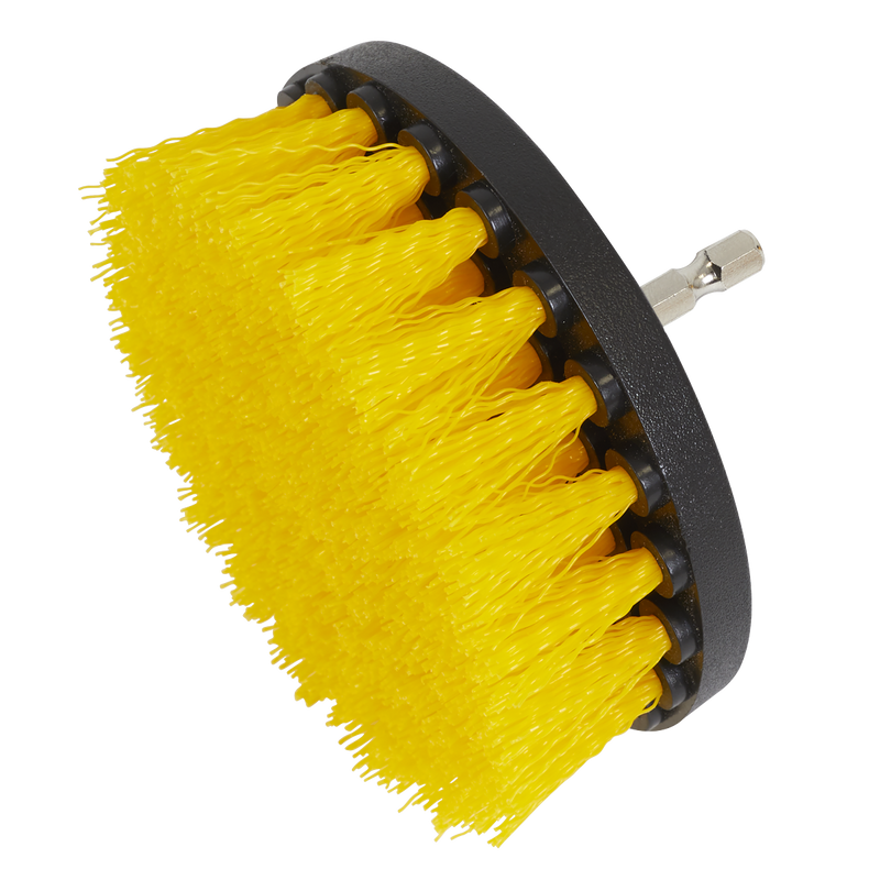 Sealey Drill Brush Set 4 Piece with 150mm Quick Chuck Holder