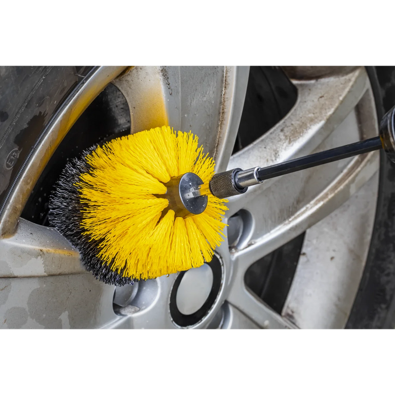Sealey Drill Brush Set 8 Piece with 150mm Quick Chuck Holder