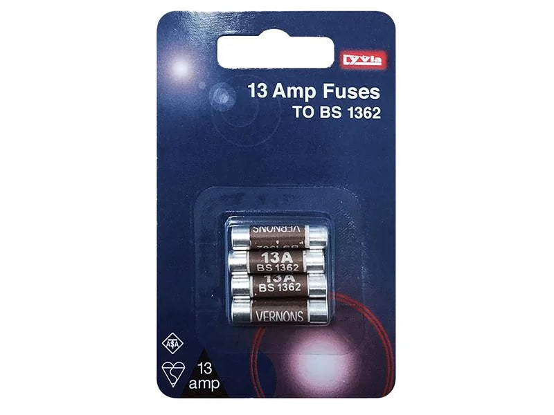 Dencon BS1362 Fuses 13 Amp x 4 1013 - 1013