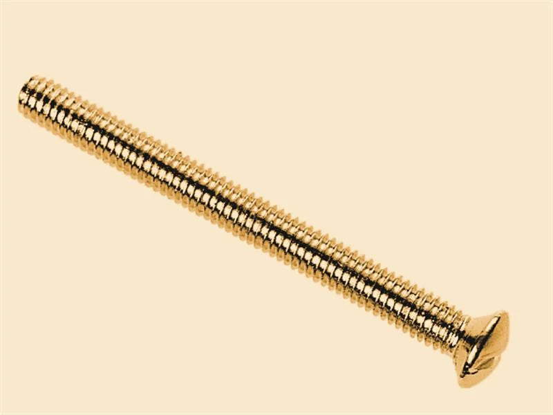 Dencon Brass Switch/Socket Plate Screws 3.5 x (Pack of 10) 38-50mm