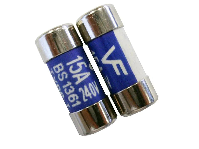 Dencon BS1361 Fuses 15 Amp x 2 CF15/2NB - CF15/2NB