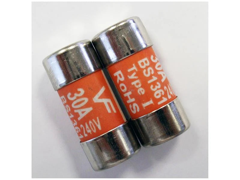 Dencon BS1361 Fuses 30 Amp x 2 CF30/2NB - CF30/2NB