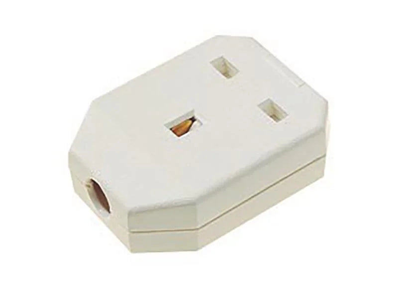 Dencon Nylon Extension Socket 1 Gang 13 Amp White 9419NB - 9419NB