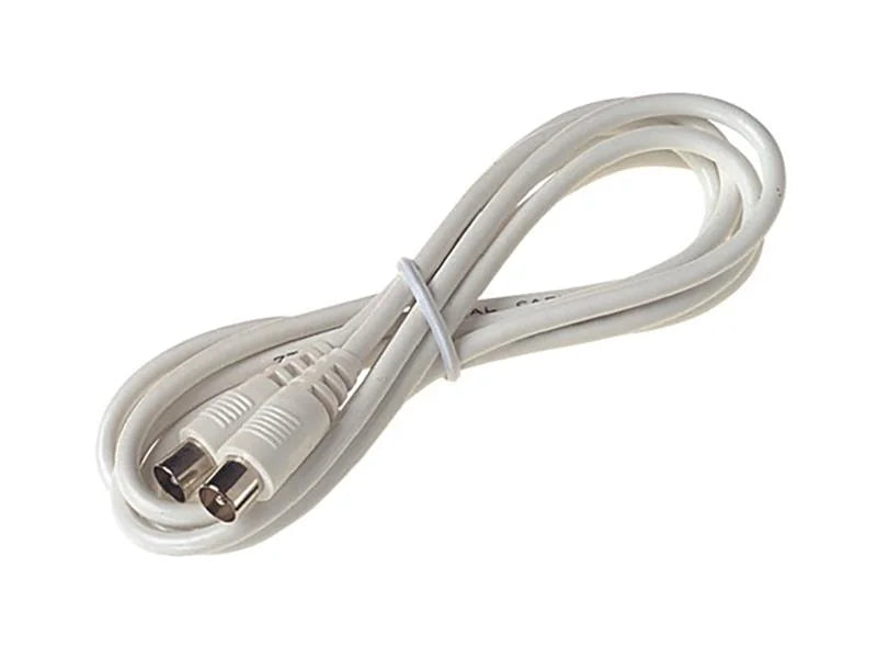 Dencon Coax Lead 2m White 7075 - 7075