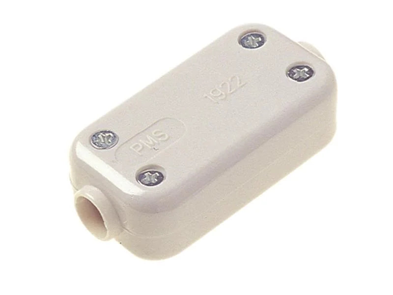 Dencon 2 Terminal Fixed Connector 5A White - 1922NB