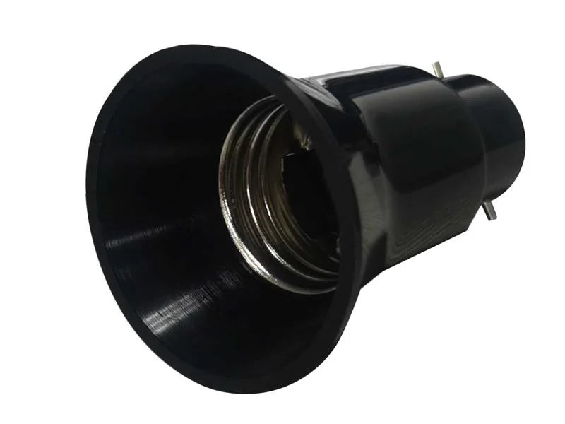 Dencon B22 to E27 Adaptor Black - 1940BNB