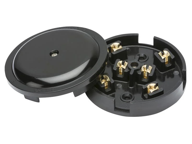 Dencon 6-Terminal Junction Box 20A Black - 4053BNB