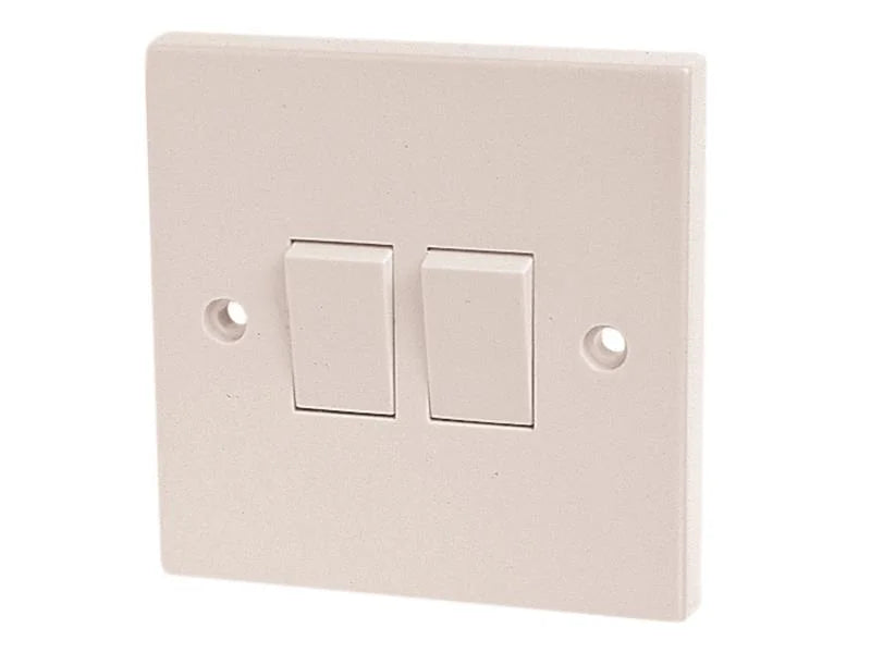 Dencon 2 Way Switch 2 Gang 10A 4403NB - 4403NB