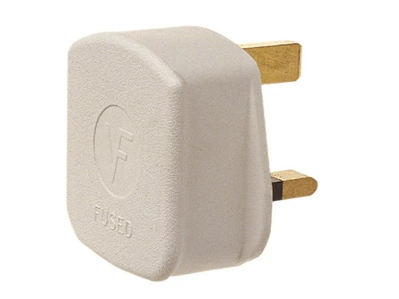Dencon Rubber Plug 13 Amp White 6283WNB - 6283WNB