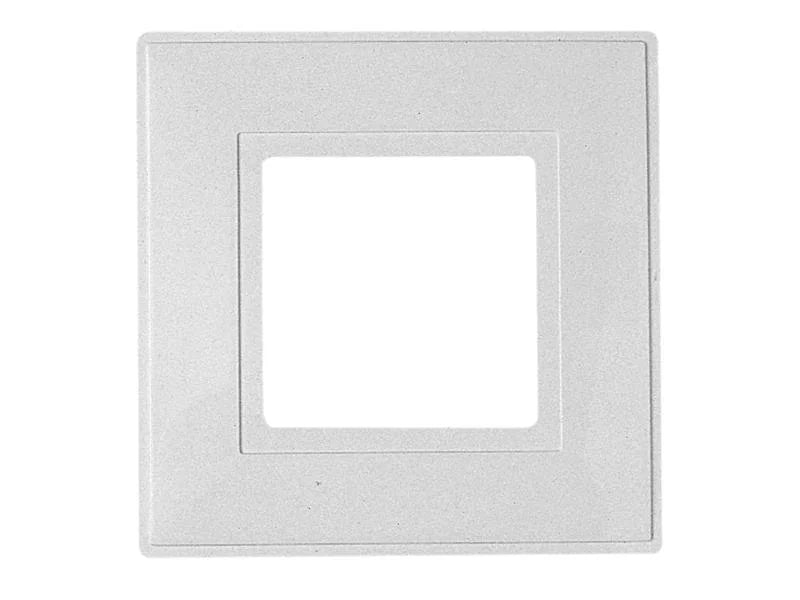 Dencon White Finger Plate 1-Gang (Pack of 2) - 88042NB