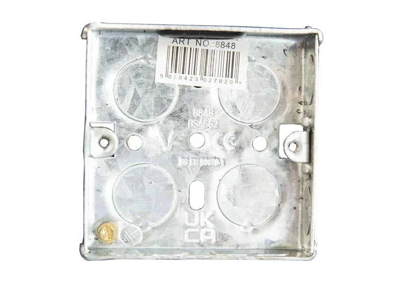 Dencon Metal Back Box 1-Gang 16-47mm