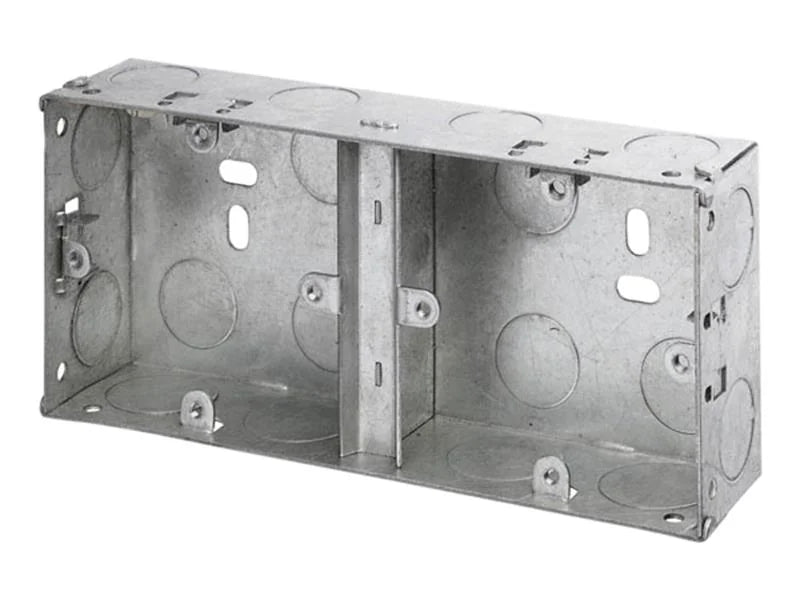 Dencon Dual Metal Back Box 35mm - 8853NB