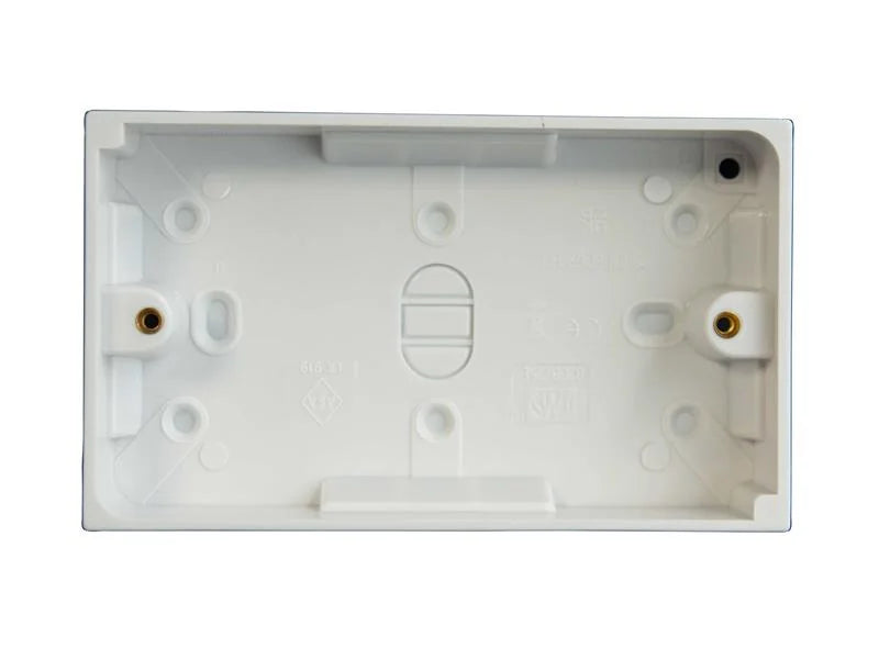 Dencon Pattress Box 2-Gang 25mm - 8908NB