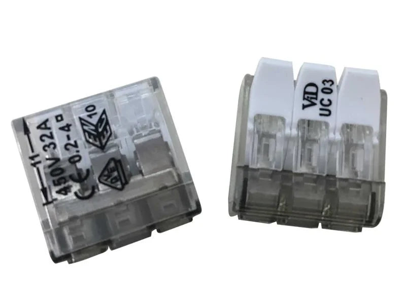 Dencon 3 Pole Compact Lever Connector 32A - 9213NB