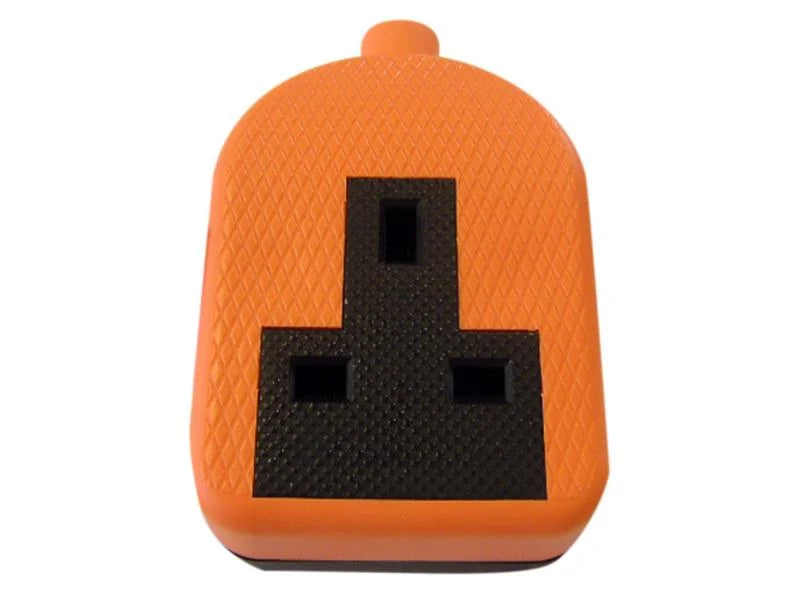 Dencon Trailing Socket 13A 1-Gang Orange - 9432ORNB