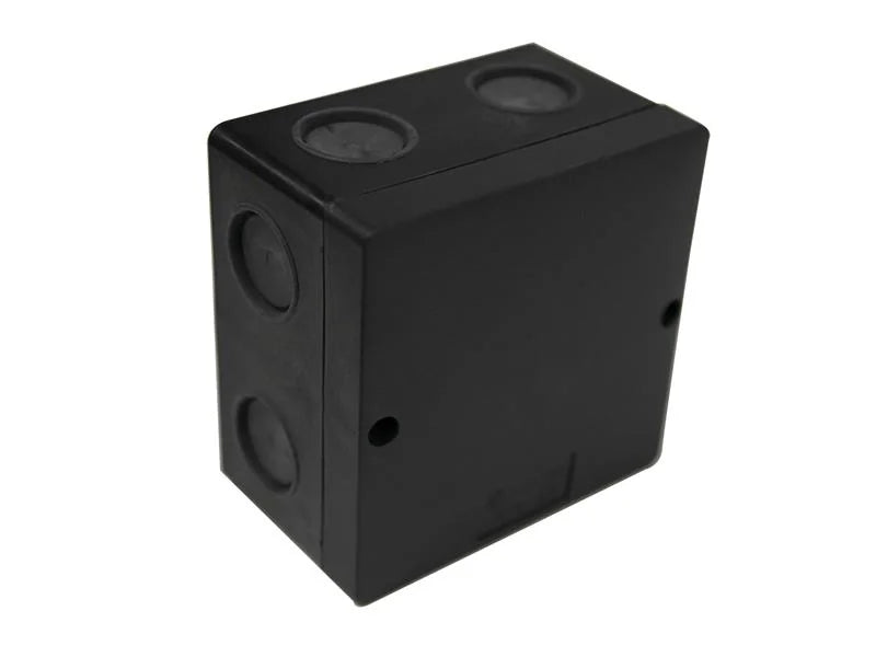 Dencon IP66 Junction Box Black 100 x 100mm - JB100B