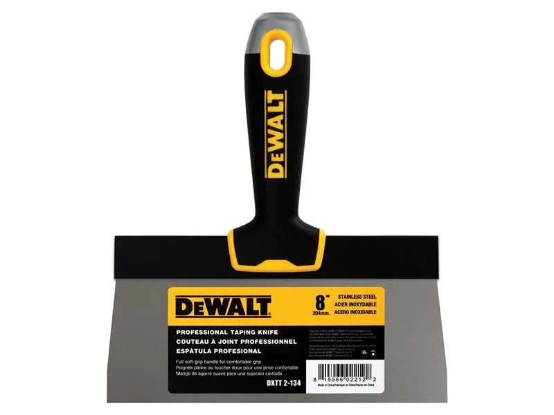 DEWALT Drywall Soft Grip Taping Knife 200mm (8in) - EU2-134