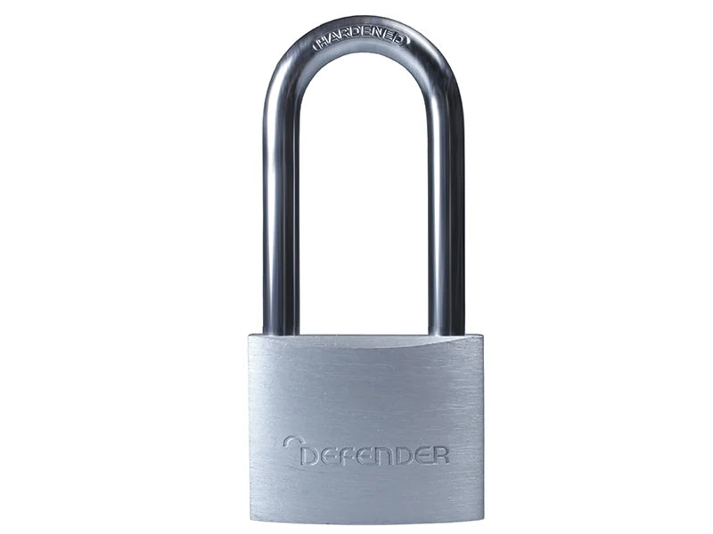 Defender Padlock Long Shackle Aluminium 40mm DFAL4/2.5 - DFAL4/2.5