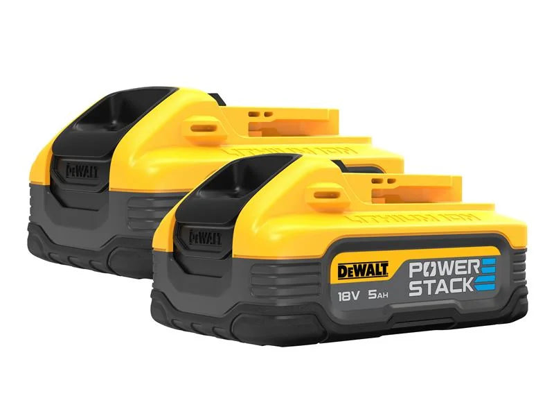 DEWALT Power Tools DCBP518H2 POWERSTACK™ Slide Battery Twin Pack 18V 5.0Ah