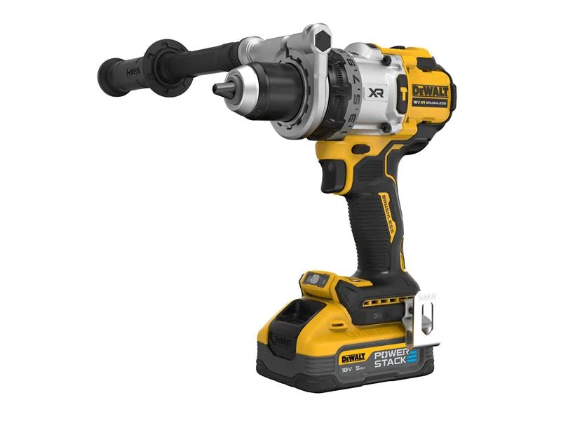 DEWALT Power Tools DCD1007H2T Hammer Drill 18V 2 x 5.0Ah POWERSTACK™ Li-ion