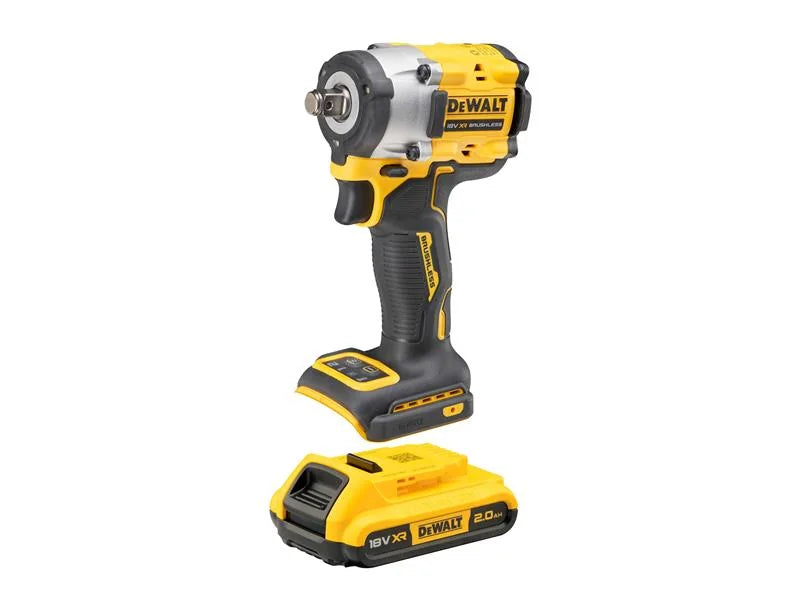 DEWALT Power Tools DCF921D2T XR BL 1/2in Impact Wrench 18V 2 x 2.0Ah Li-ion