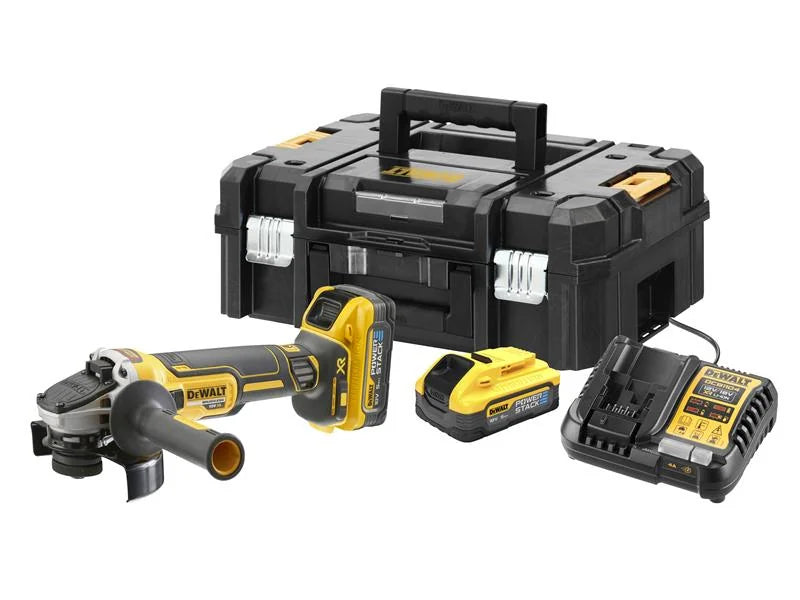 DEWALT Power Tools DCG409H2T XR Advantage Grinder 125mm 18V 2 x POWERSTACK™