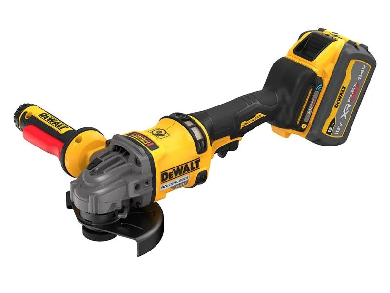 DEWALT Power Tools DCG418SHDX XR FlexVolt Detect Angle Grinder 125mm 54V 2 x