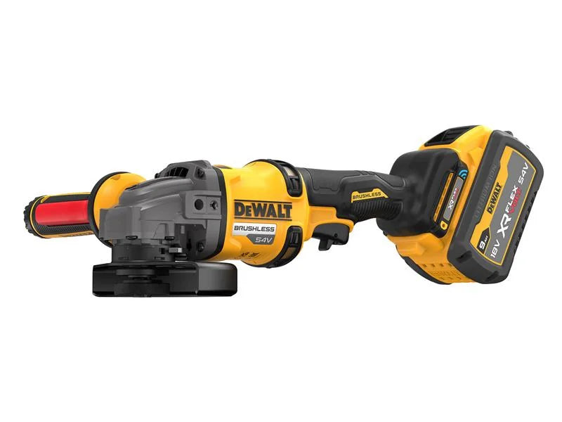 DEWALT Power Tools DCG418SHDX XR FlexVolt Detect Angle Grinder 125mm 54V 2 x