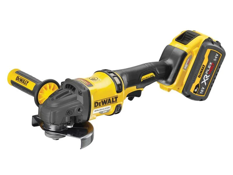 DEWALT Power Tools DCG418X2 XR FlexVolt Grinder 125mm 54V 2 x 3.0Ah Li-ion