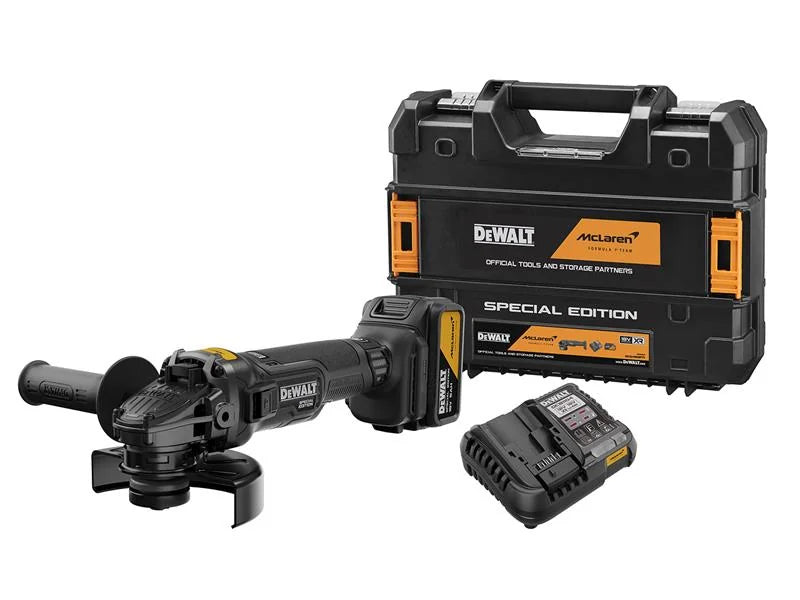 DEWALT Power Tools DCG45MP1T McLaren F1 Angle Grinder 18V 115mm 1 x 5.0Ah Li-ion